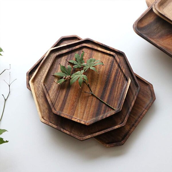 Acacia Wooden Trays Elegant Board Set