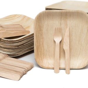 Disposable Dinnerware Set Eco Palm Plates 1