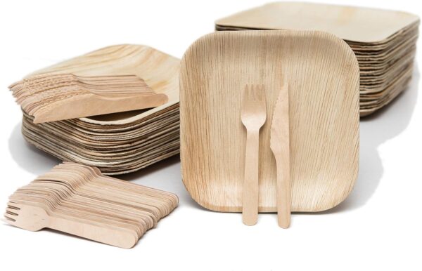 Disposable Dinnerware Set Eco Palm Plates 1