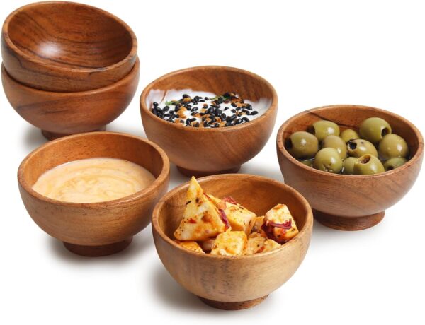 Durable Wooden Cooking Small Bowl Set 1