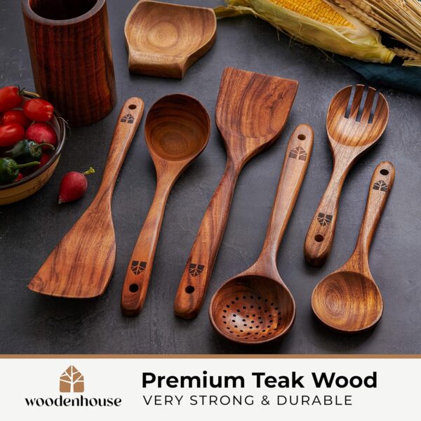 Durable Wooden Cooking Utensils Set 2